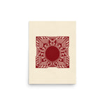 Room Decor Poster | Red Art Poster | Bivid Creative Co.
