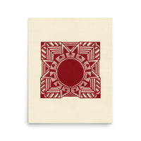 Room Decor Poster | Red Art Poster | Bivid Creative Co.