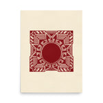 Room Decor Poster | Red Art Poster | Bivid Creative Co.