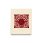 Room Decor Poster | Red Art Poster | Bivid Creative Co.